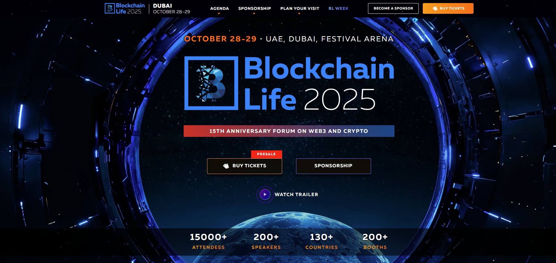 Blockchain Life 2025 - 15th anniversary Forum on Web3 and crypto